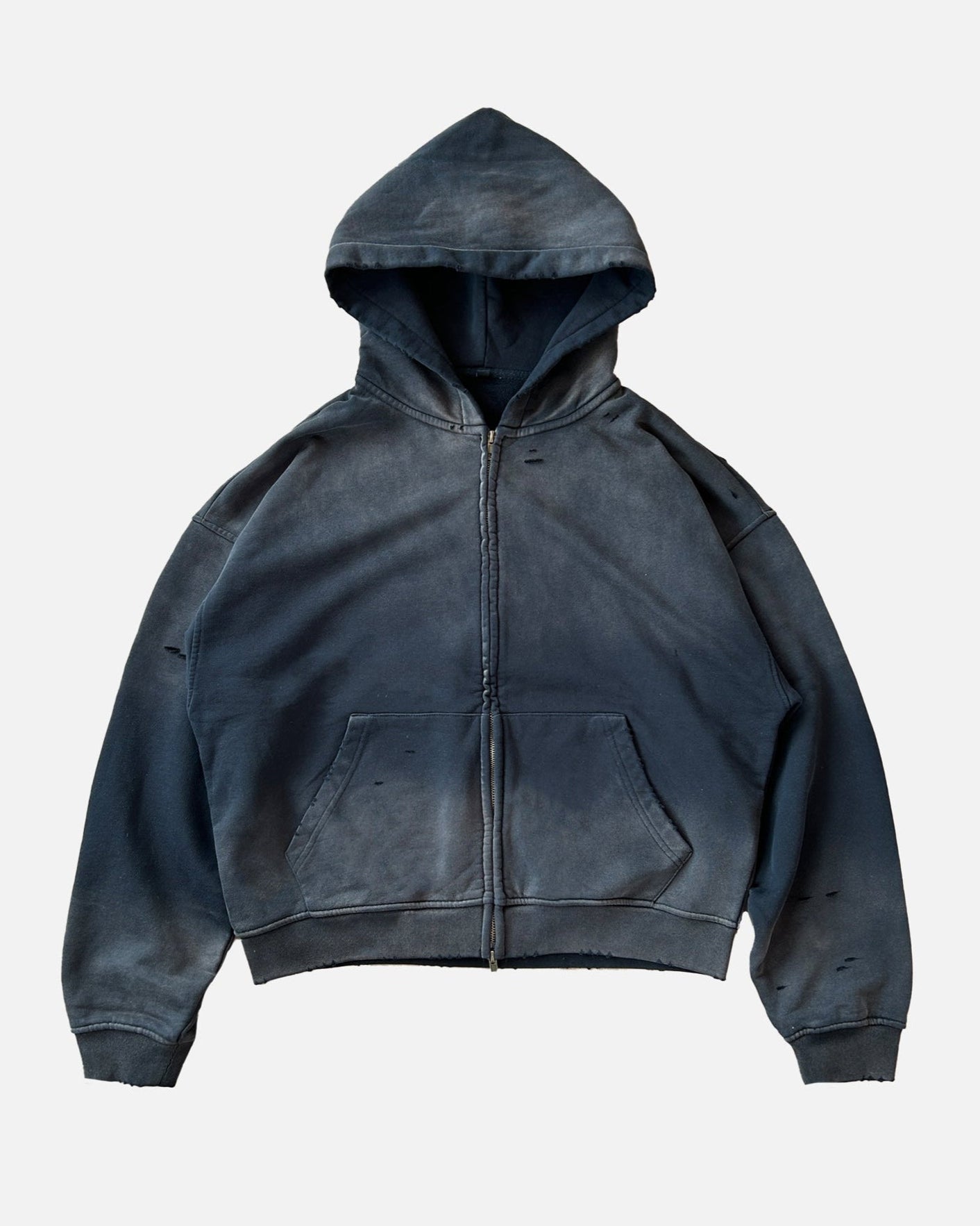 DESIRE ME ZIP UP hoodie "CHARCOAL" front view, Helvet Newyork.