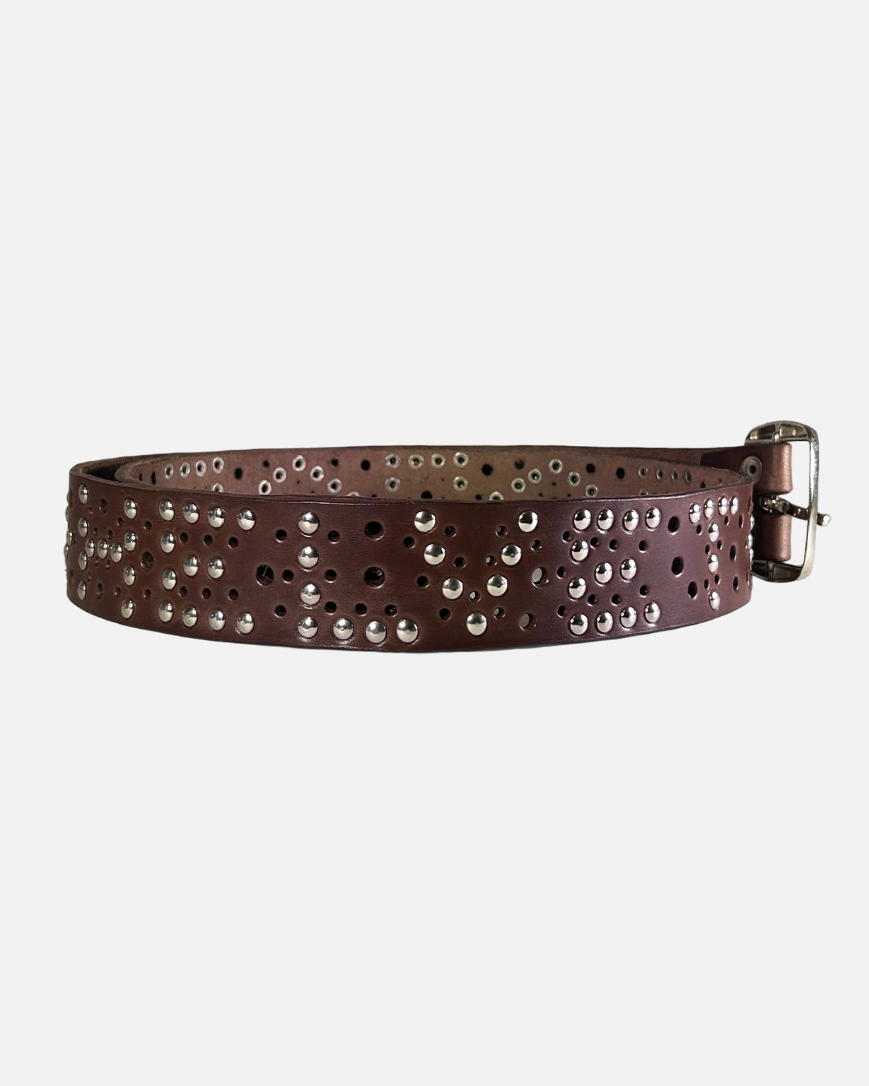 "SILVER/BROWN" BELT