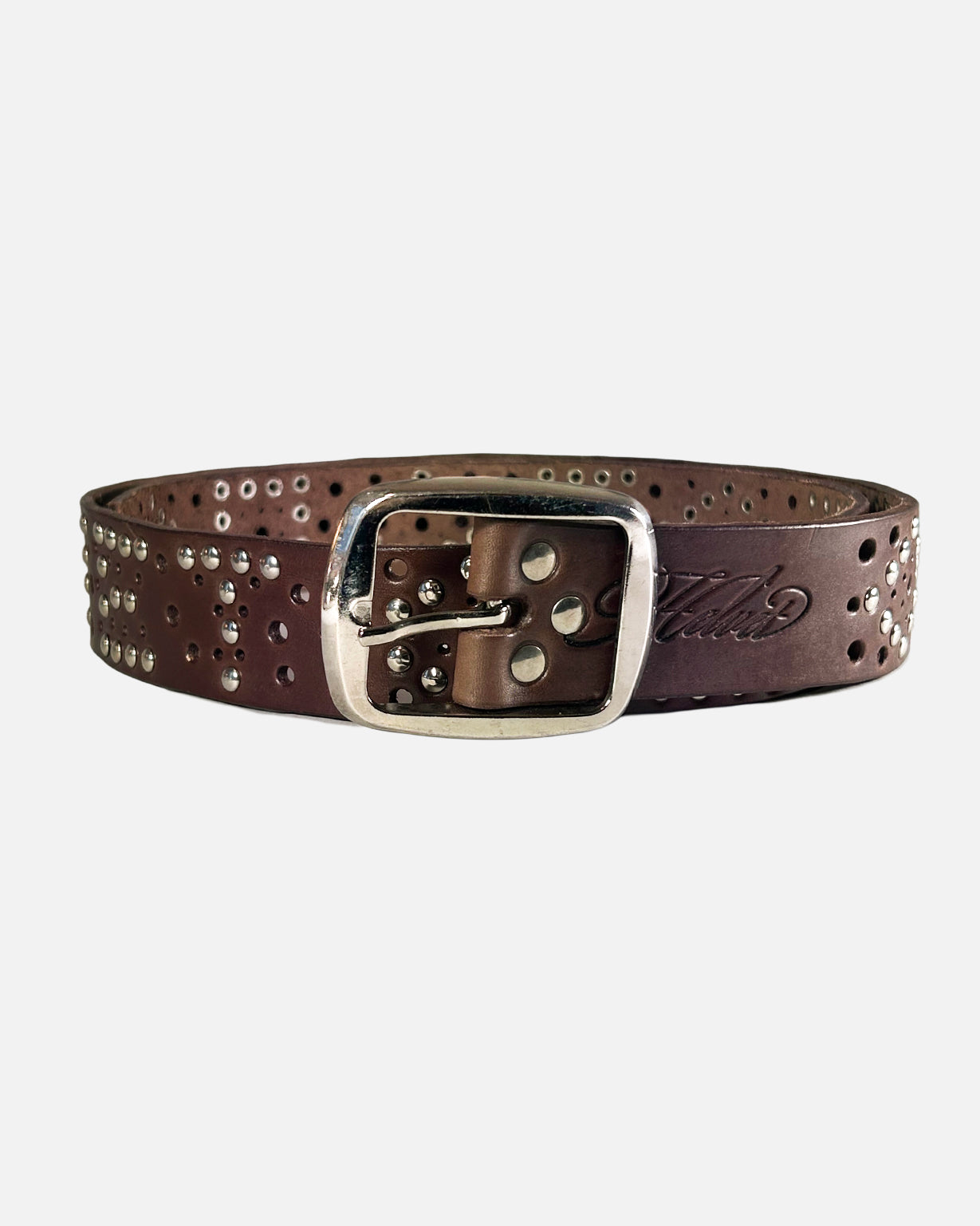 "SILVER/BROWN" BELT