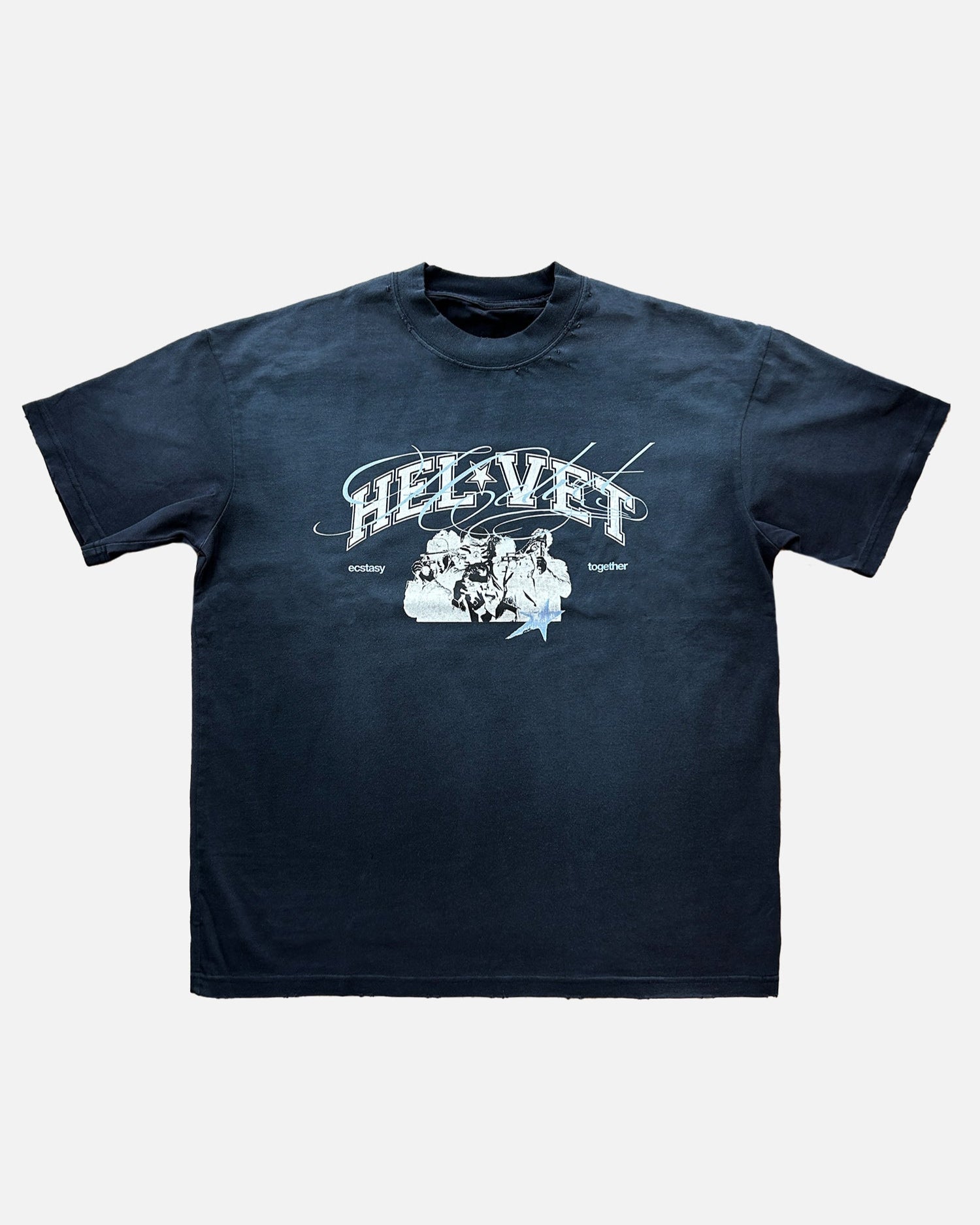 PICTURE ME TEE "WASHED INK" front view, Helvet Newyork.